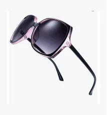 The Fresh Women's Oversized Square Jackie O Cat Eye Hybrid Butterfly Fashion Sunglasses - Exquisite Packaging (727702-Crystal pink/Black paint, Gradient Grey)